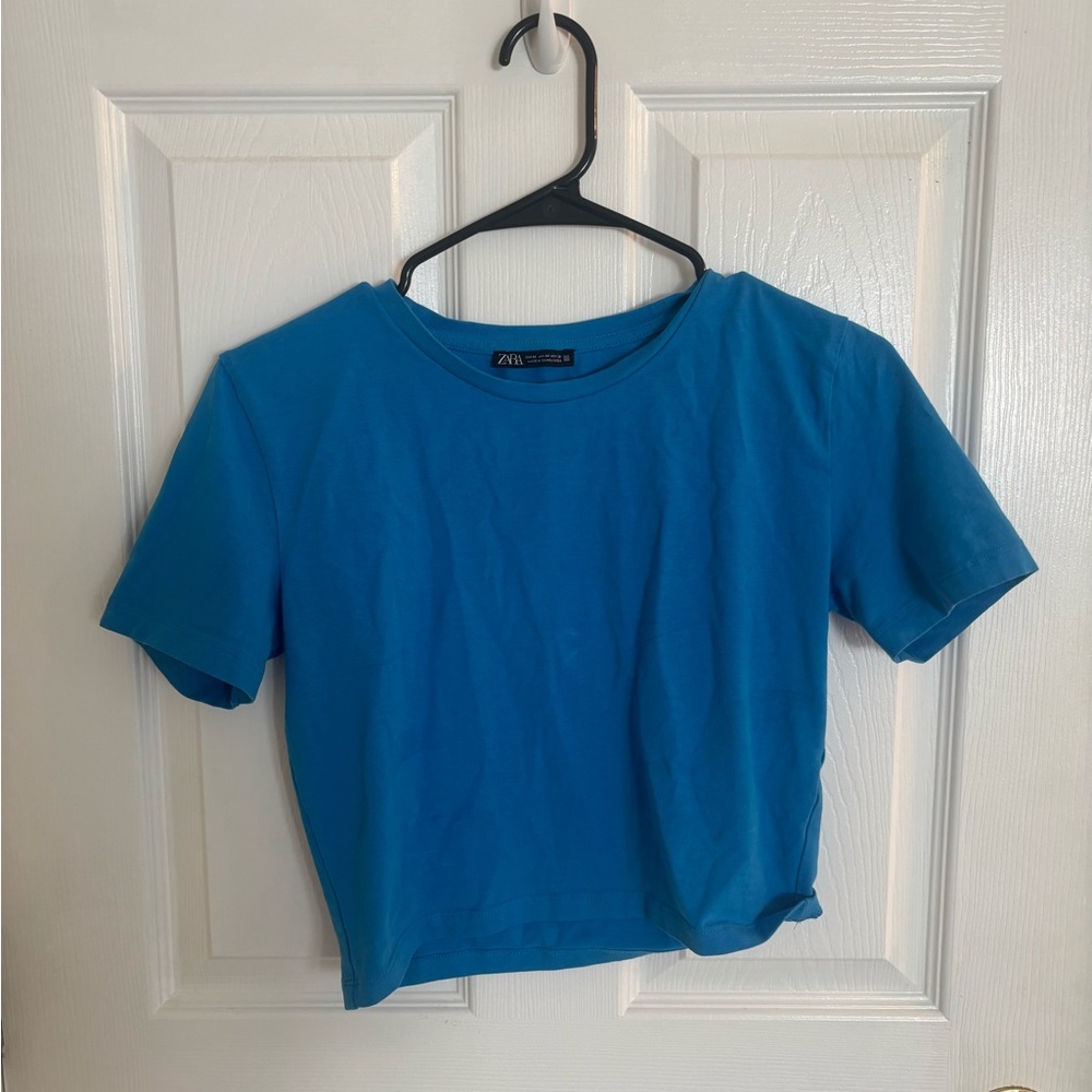 Zara Vibrant Blue Tee - M
